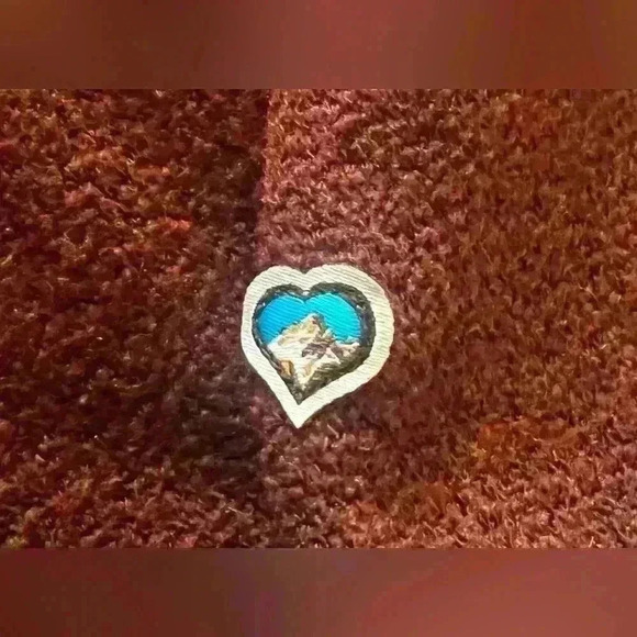 Kuhl Alfpaca fleece blend maroon women’s size L full zip jacket. - Picture 3 of 5